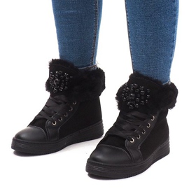 Warm Sneakers KB-045 Black 1