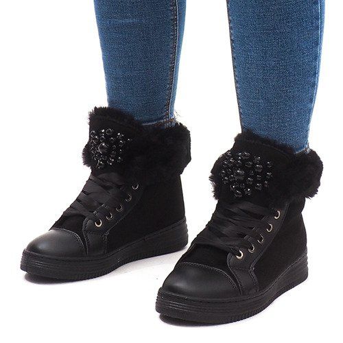 Warm Sneakers KB-045 Black 1