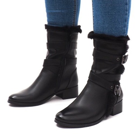 Warm Boots With A Buckle 3140 Black 2