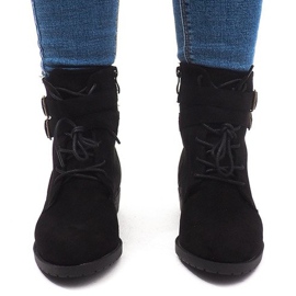 Warm Booties Jodhpur boots H7187 Black 2