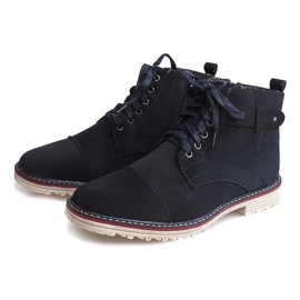 High Warmed Lace-up Shoes M589 Granat navy blue 1