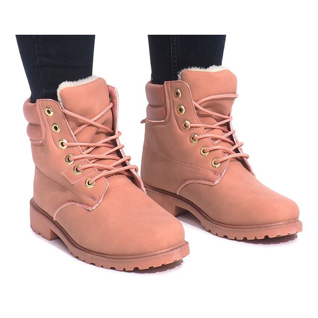 Warm Timber boots KS-17 Pink 1