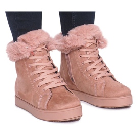 Warm Sneakers XY-288 Pink 2