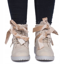 Warm Extravagant Boots TL0129-4 Beige 1