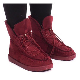 Well-insulated Boots R148 Burgundy red 2