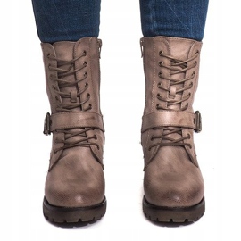 Military Warm Boots S167 Khaki multicolored green 1