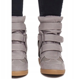 Wedge Sneakers BZ8386 Gray grey 1