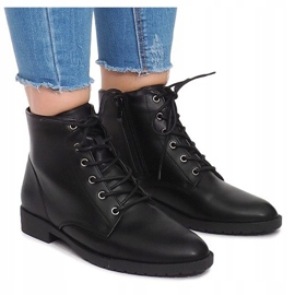 Lace-up Boots H7186 Black 1