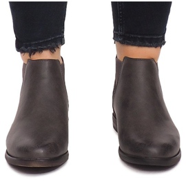 951-PA Gray Boots With Elastic grey 1