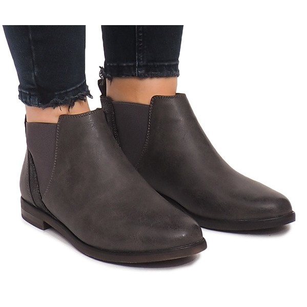 951-PA Gray Boots With Elastic grey 2