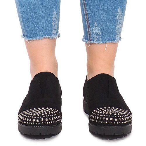 Fashionable Shoes With Studs 22-2 Black 1
