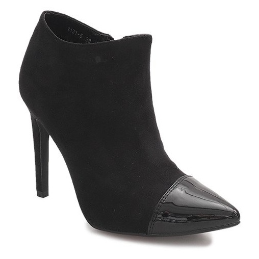 Boots On High Heel Suede 1131-5 Black 1