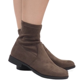 Suede Booties Jodhpur XQ99 Khaki multicolored green 2