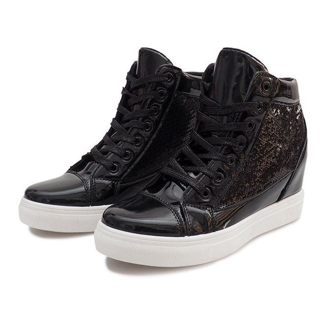 Wedge Sneakers A-17 Black 1