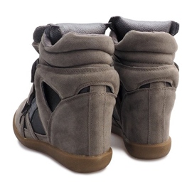 Wedge Sneakers R9686 Gray grey 1
