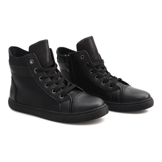 High Shiny Sneakers TL510-1 Black 1