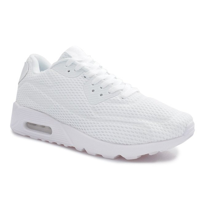 White Mesh Sport Shoes 1