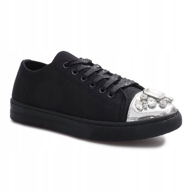 Black Diamond Decorated Sneakers 1