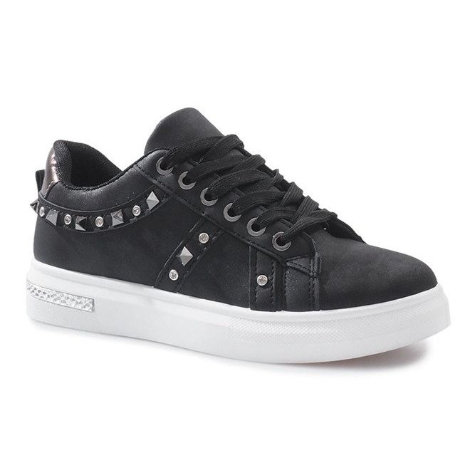 Black sneakers with Lucette studs 2