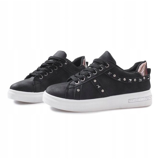 Black sneakers with Lucette studs 1
