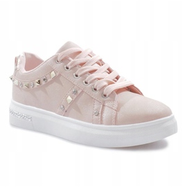 Pink sneakers with Lucette studs 1