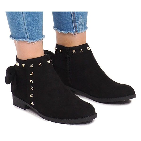 Suede Boots With Zipper LL-168 Black 2