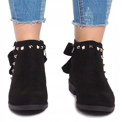 Suede Boots With Zipper LL-168 Black 1