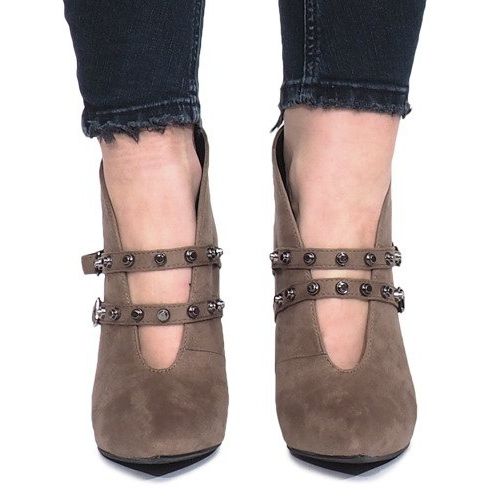 Karine beige ankle boots 1