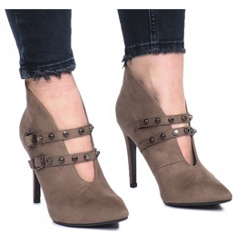 Karine beige ankle boots 2
