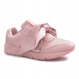 Sports sneakers with Laure bows pink 2