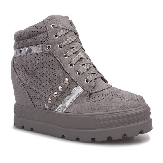 Gray suede Maxime sneakers grey 2