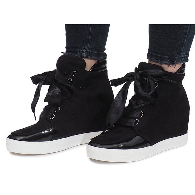 Black suede sneakers from Nathalie 1