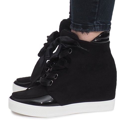 Black suede sneakers from Nathalie 2