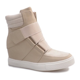 Beige sneakers on the Bahia wedge 1
