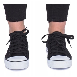 Black Impress openwork sneakers 1