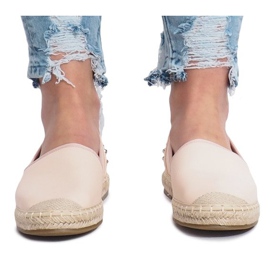 Pink espadrilles with Dolita studs 1