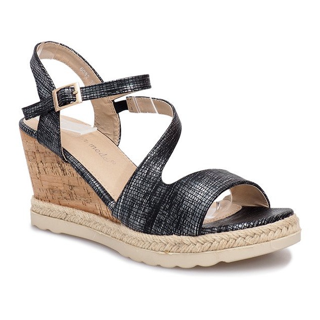 Black wedge sandals from Suede 1