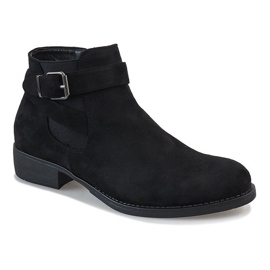 Black suede high-heeled boots Y-002 1 Black suede high-heeled boots Y-002 1
