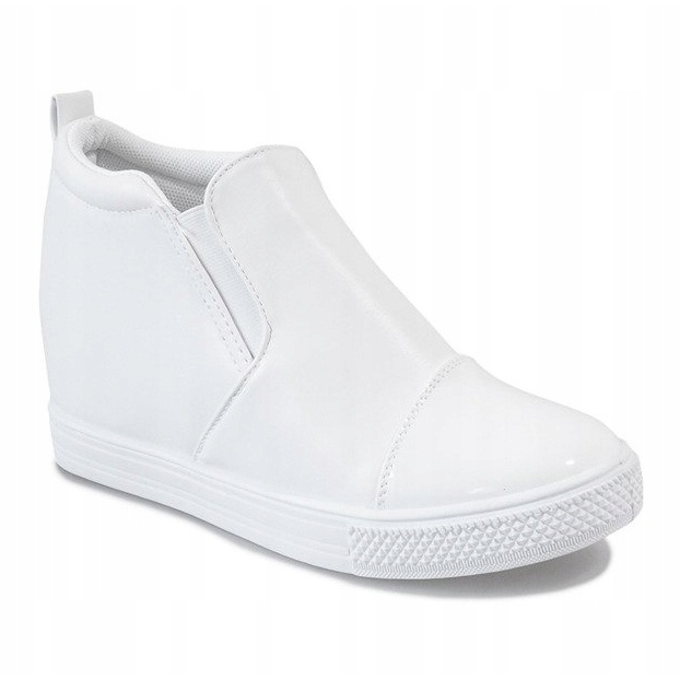 White sneakers on the wedge DD409-2 1
