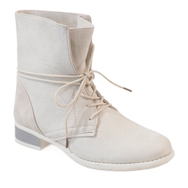Beige suede boots 16006-53 1