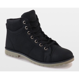 Black lace-up boots BK-77 1