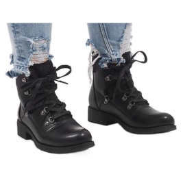 Black lace-up boots HQ8775 3