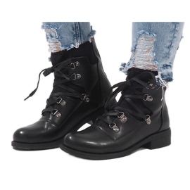 Black lace-up boots HQ8775 1