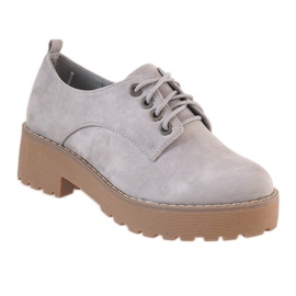 Gray high-heeled shoes LL183 grey 1