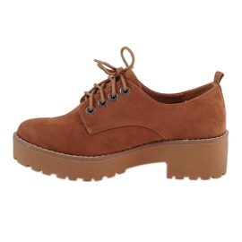 Camel low heels LL183 brown 2