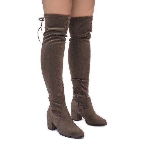 Suede boots on the TE1704-3 post multicolored 2