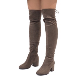 Suede boots on the TE1704-3 post multicolored 1