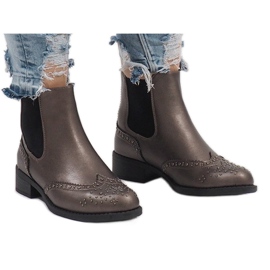 Gray boots with studs K86 Jodhpur boots grey 2