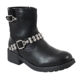 Black wrap boots 7315-PA 1