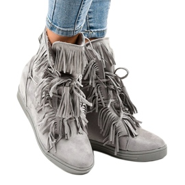 Gray insulated sneakers H6301AR-36 grey 2